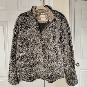 Fuzzy quarter zip pullover